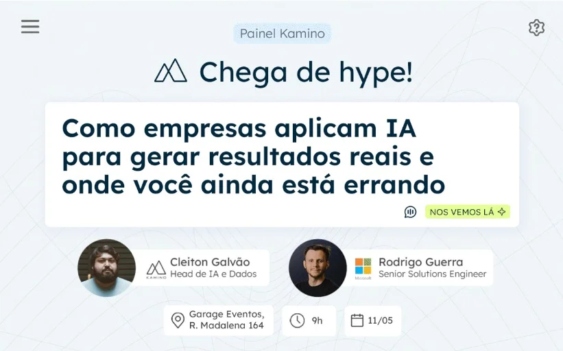 Potencialize a IA nos seus negócios: Kamino promove painel para líderes com participação da Microsoft