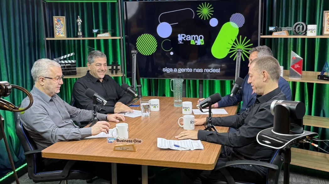 Ramocast estreia sua 5ª temporada com debate estratégico sobre ERP, Inteligência Artificial, segurança de dados e Reforma Tributária